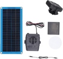 Solar heater for chicken coop, Portable Car Solar Powered Heater, Greenhouse and Dog House Rechargeable Solar Panel Kit with Overheat Protection, Ideal for Drying Heating Pet House Warm Wind Gear
